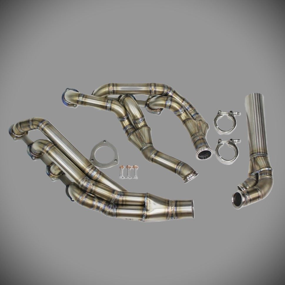Mercedes M113 Edelstahl Fächerkrümmer-Satz W202 C43 CLK 430 55 AMG