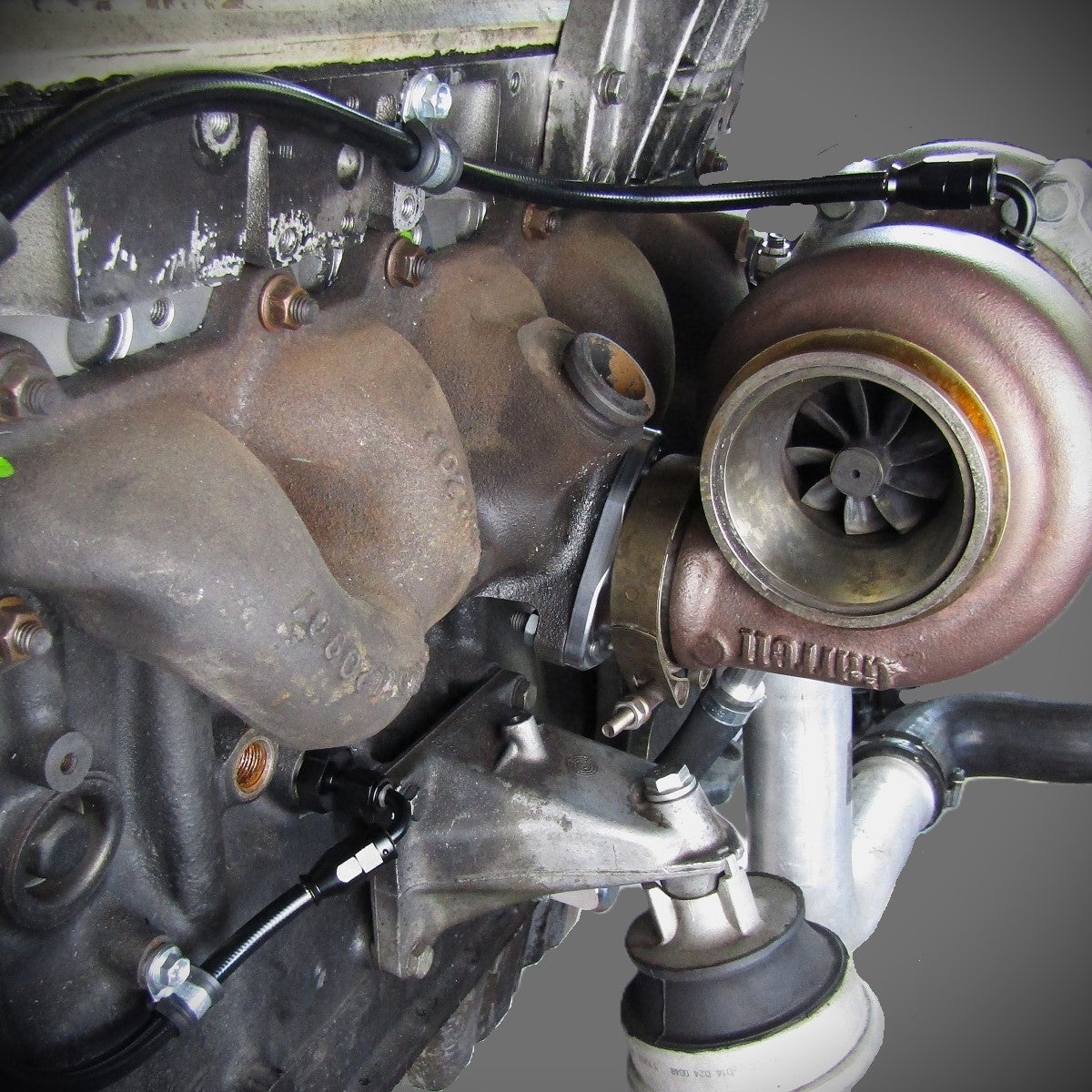 Mercedes OM605 OM606 V-band Flanschadapter-Satz für Garrett G25 G30