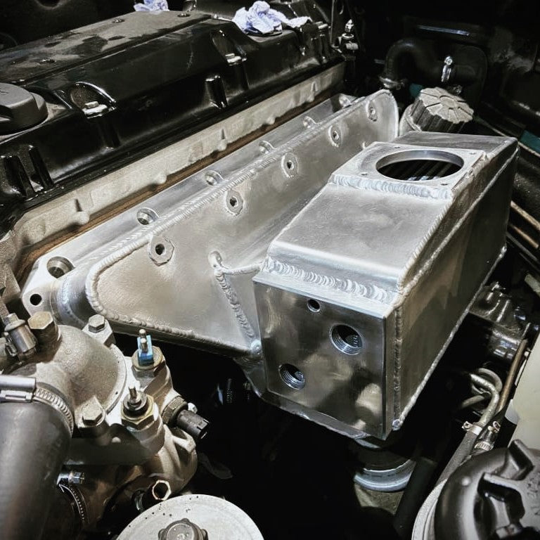 Mercedes M104 2.8l 3.2l Turbo-Ansaugbrücke mit Wasser-Ladeluftkühler W202
