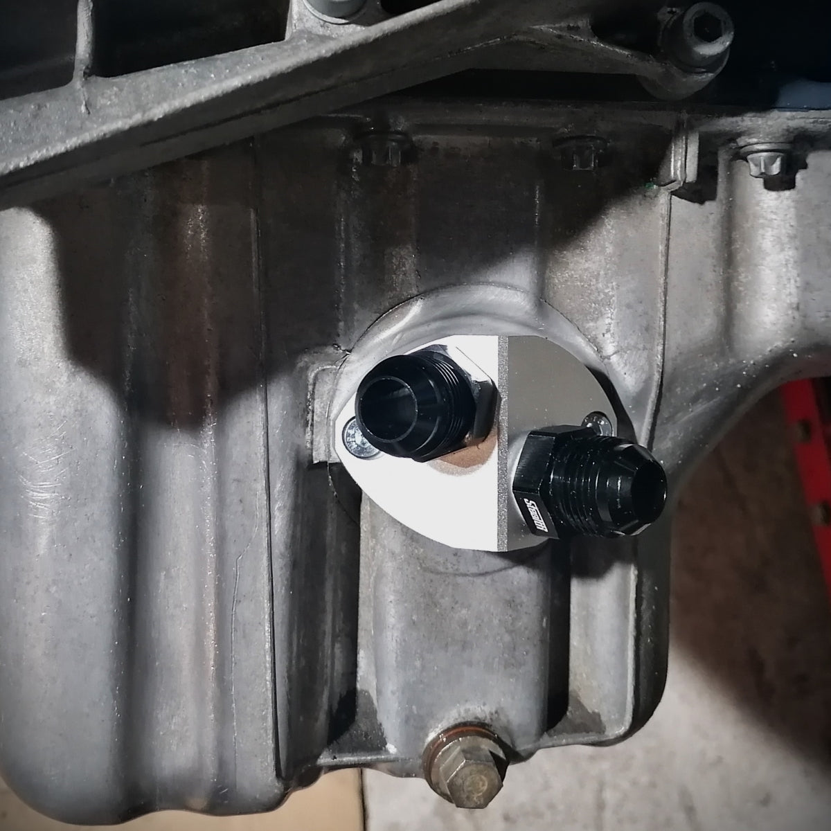 Mercedes M104 M111 OM605 Ölwanne Adapter für Ölkühlkreislauf W202