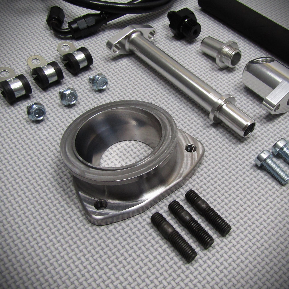 Mercedes OM605 OM606 V-band Flanschadapter-Satz für Garrett G25 G30
