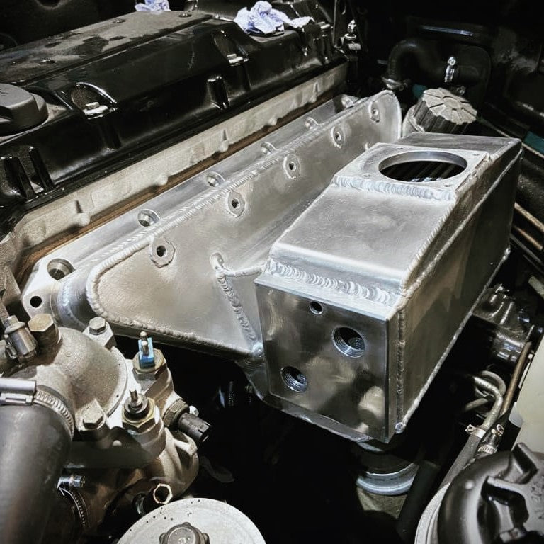 Mercedes M104 2.8l 3.2l Turbo-Ansaugbrücke mit Wasser-Ladeluftkühler