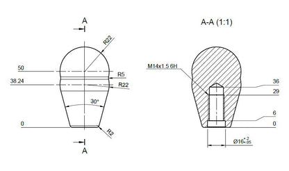 Mercedes W202 W201 W124 Schaltknauf für Short-Shifter